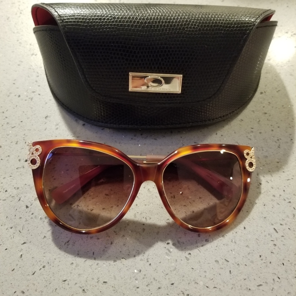 Brand New Authentic Oscar De La Renta Sunglasses N - Picture 2 of 8